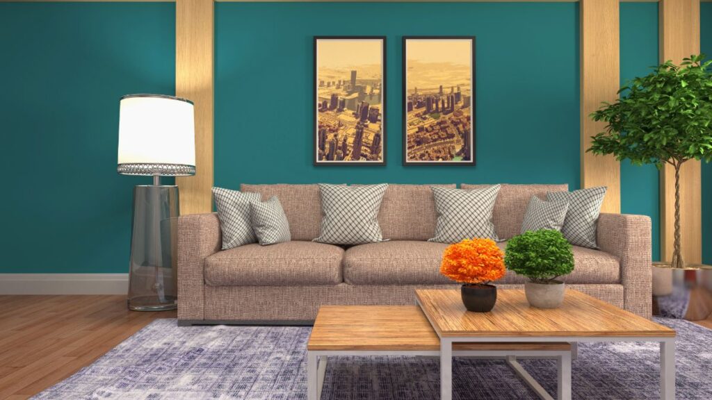 Teal and Brown Living Room Décor 1 Teal and Brown Living Room Décor